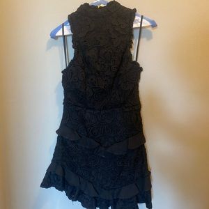black lace dress